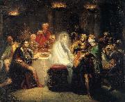 Theodore Chasseriau The Ghost of Banquo oil painting